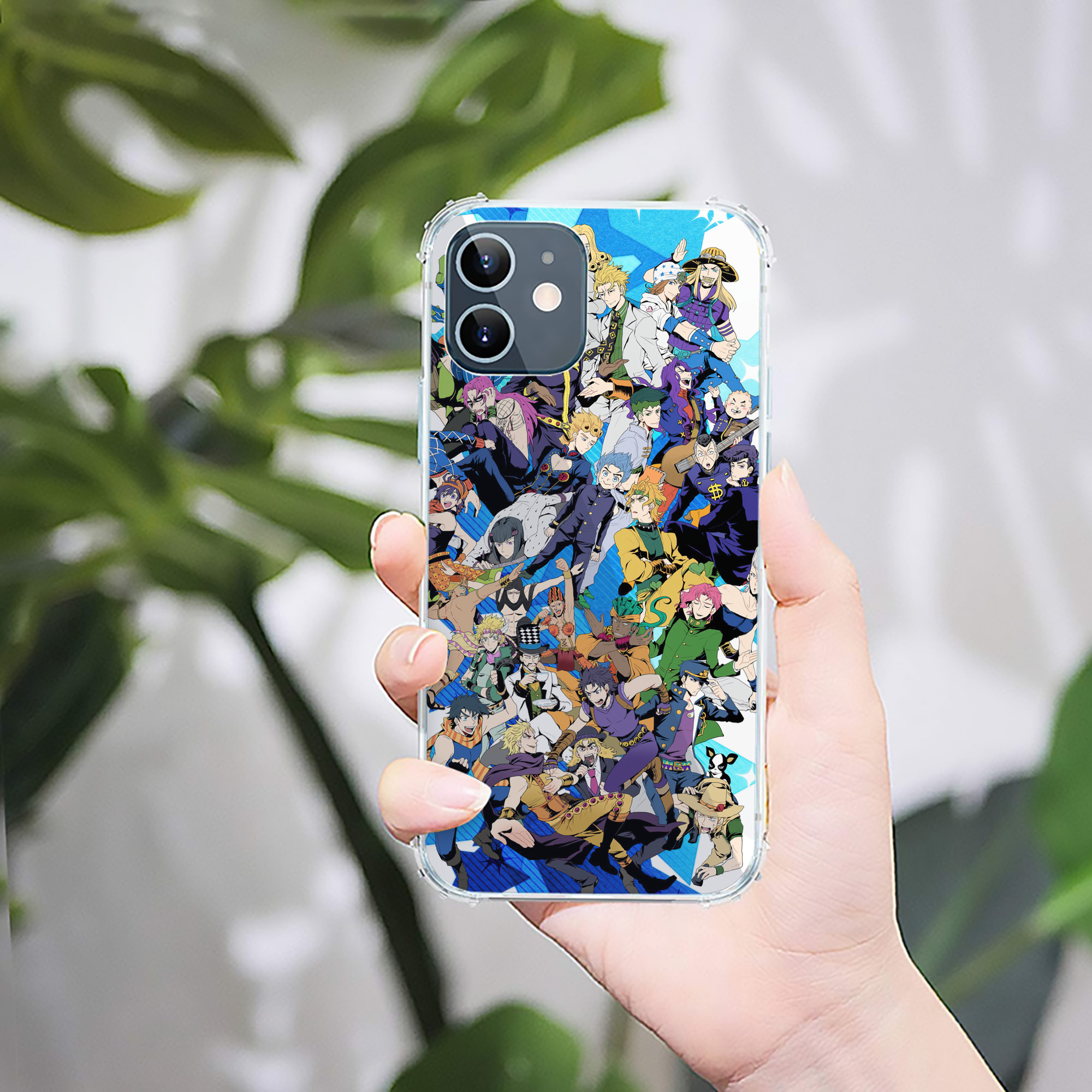 （画像用） ジョジョの奇妙な冒険 JoJo's Bizarre Adventure 【iPhone 12シリーズ対応】透明スマホケース（クリアソフトケース）